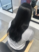 ビューバイネオリーブ 用賀店(Beau'r by neolive)&nbsp;ストレートパーマ縮毛矯正ダークパープル夏ミルクブラウン[用賀]