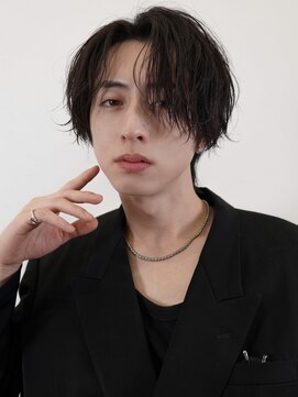 メンズサロン ガウディ 三宮店(men's salon Gaudi) マッシュウルフ×センターパート×メンズカット