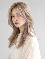 トリニティ(trinity) ブリーチ ダブルカラー ミルクティーベージュ レイヤーカット