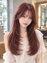 ウト(Uto)&nbsp;レイヤーカット/チェリーレッド/韓国風/プレトワカラー/四条烏丸