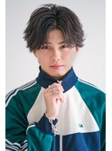 〈簡単セット〉センターパート×フェザーパーマ