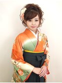 ブリエ☆卒業式☆袴にピッタリのカールアップ
