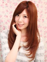 サロンドブルック 久喜店(salon de brook)&nbsp;エアリー感のあるツヤツヤのロングストレートで。