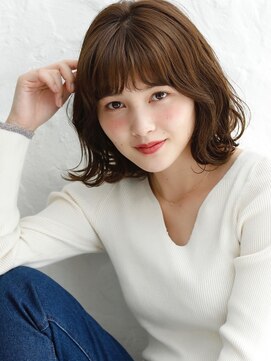 エレノア 渋谷公園通り店(Eleanor) 外はねウェーブボブ【PREGO】