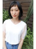 個性を出せる ウルフボブ
