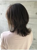 20代30代40代髪質改善くびれミディ透明感アッシュベージュ