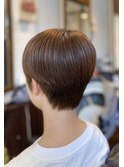 朝はヘアオイルでサラッとショートボブ◎レディース