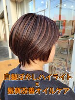 トウカ 南流山店(TOUKA)&nbsp;白髪ぼかしハイライト×髪質改善オイルケア