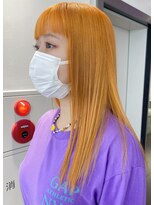 ゲーム 原宿店(GAME)&nbsp;オレンジ/ダブルカラー/ケアブリーチ/髪質改善/原宿