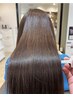 【ナチュラルな艶髪に】カット+ケアストレート+トリートメント