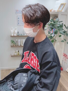 モリオフロムロンドン 松戸店(Morio from London) 【松戸 岩口】ゆる巻パーマツーブロックハンサムショート