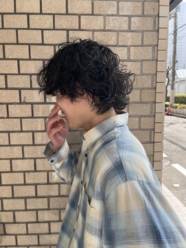 シイ(SIE) メンズミディアム×パーマ