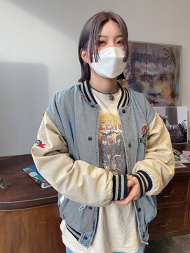 ヘアーアイストゥーレ(HAIR ICI TRE) bob×lavender silver 担当　渡邉桜桃