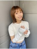 切りっぱなしボブ