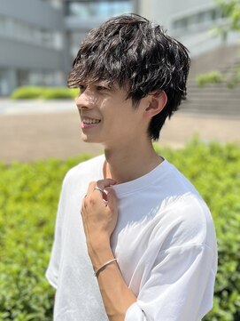 クロト(Clotho) 波巻き/スパイラルパーマツイストスパイラルメンズカットウルフ