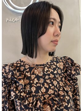 ニコ トウキョウ ヨコハマ(nico) 切りっぱなしボブ/ボブ/ミディアム/ショート