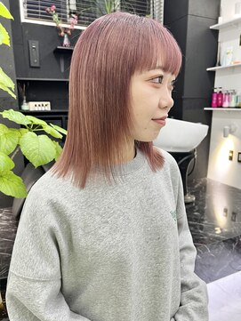 チュダック(ChuDuck) 韓国風《ピンクブラウン》ハイトーン/ケアブリーチ/ダブルカラー