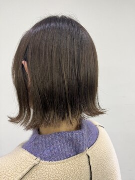 アオアクア バイ グルグル 小岩店(ao akua by GULGUL) 王道☆外ハネボブ×アッシュカラー