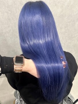 ロウル 渋谷(LOWRL) ツヤツヤブルーカラー/ケアブリーチ/水素トリートメント