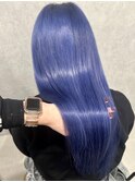 ツヤツヤブルーカラー/ケアブリーチ/水素トリートメント