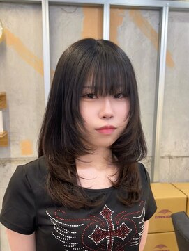 イオエ 梅田(ioe) ダブルカラー/大人ボブ/黒髪スタイル/髪質改善/縮毛矯正