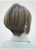 大人前下がりショート