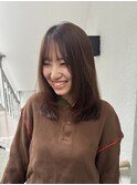 透明感髪質改善ベージュダブルカラーミルクティーグレージュ