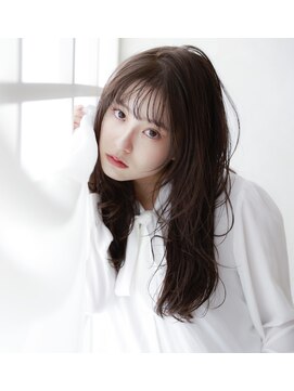 メノン(Menon) ダークアッシュ    ネビージュ ウェーブパーマ　ワイドバング