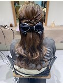 ハーフアップ