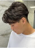 京都センターパートフェザーパーマツイスパメンズパーマメンズ