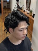 スパイキーショート/メンズカット/大人メンズ/癖毛ショート