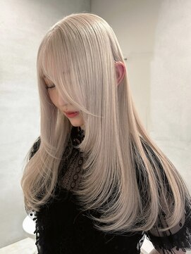 ペレ アネックス 大阪梅田茶屋町店(PELE ANNEX) ホワイトグレージュ/デジタルパーマ/フェザーパーマ/梅田