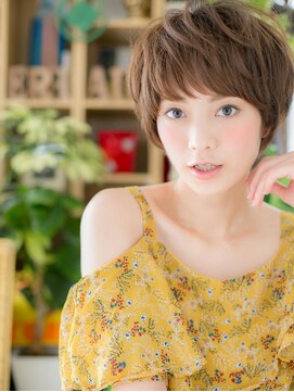 カバーヘア ブリス 戸田公園西口店(COVER HAIR bliss) ハイライトカラーフェザーショートマッシュh4戸田公園20代30代