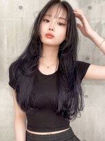 スターズレイ 本川越(STARS ray)&nbsp;韓国ヘア シースルーバンク ロングレイヤー 前髪カット 艶髪