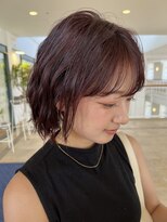 ビュートリアム 神戸(BEAUTRIUM)&nbsp;ボブ/波巻き/暖色カラー/ワインレッド/ボルドー