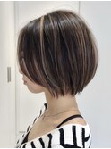 天神大名ショートボブショートカット大人ショートタッセルボブ