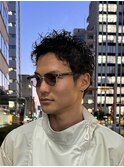 ビジネスマン/色気パーマ/ニュアンスパーマ/フェザーパーマ/眉毛