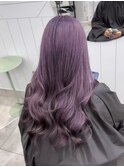 ラベンダー/レイヤーカット/エンドカラー
