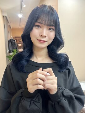 ムード(mood) ブルー/暗染/艶カラー/就活カラー/髪質改善/イルミナ/青