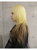 オーオシカシカスペース(OOO YY Space)&nbsp;黄色と茶色のグラデーションカラー/ケアブリーチカラー