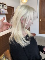 ペレ 梅田(PELE)&nbsp;イメチェン/ピンクベージュ/アンブレラカラー/前髪/梅田