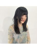 ニコ シモノセキ(NIKO Shimonoseki) 【NIKO】レイヤーカット/ウルフカット/顔まわりレイヤ -/黒髪