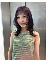 グッドフェローズ キタホリエ(GoodFellas kitahorie) 透明感溢れるレイヤーカット×パープルカラーハイトーン艶感