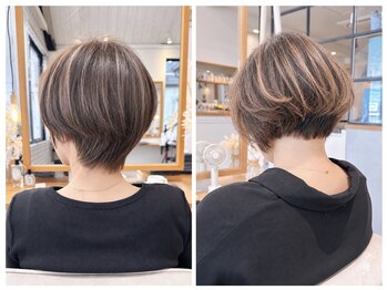 ナットナウ(NOT NOW)の写真/大人女性のショート・ボブはシルエットが大切＊髪質と骨格に合わせて、横顔まで美しく。
