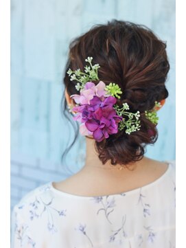 ニールラボー(NIELLE LA'BO) 結婚式、花嫁アップスタイル＊3