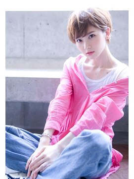 エース (ACE) ACE LAショートマッシュボブ透け感ベージュ