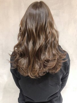 アルバム 銀座(ALBUM GINZA) チョコレートブラウン_毛先パーマことりベージュ_ba258832