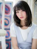 ブルー(BLUE)&nbsp;*CUORE水戸*…オリーブグレージュ暖色系カラー小顔ワンカールb