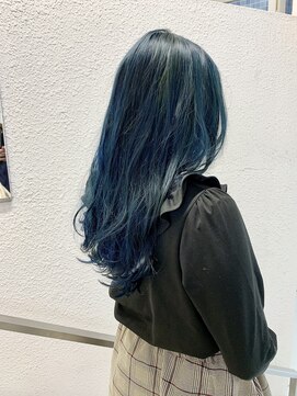 ヘアーロギア 栄店(hair LOGiA) ★hair LOGiA★　イルミナ　マーメイドブルー　横