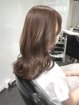 ラブクロムトーキョー オモテサンドウ(LOVECHROME OMOTESANDO) ショコラベージュメルティカラー☆くびれヘアカールベビーバング